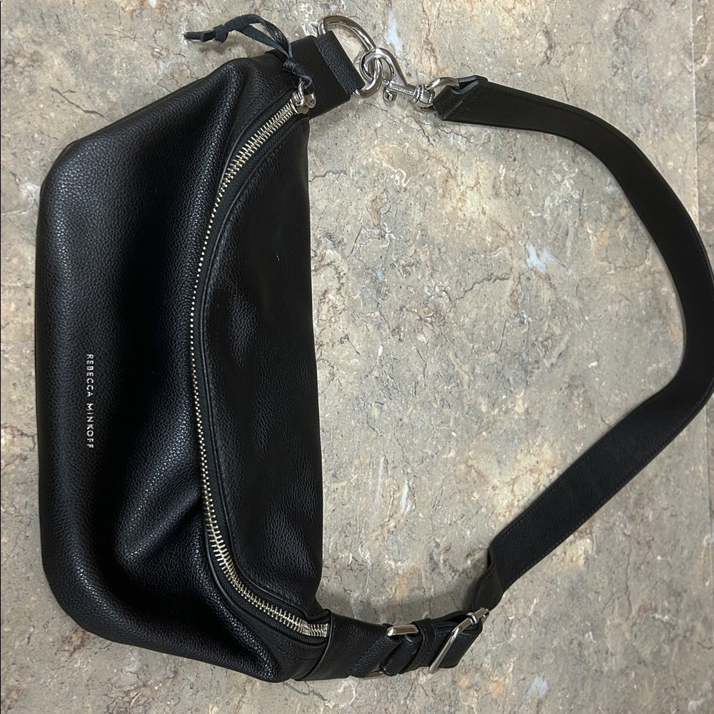 Rebecca Minkoff Black Leather Crossbody  Bag
